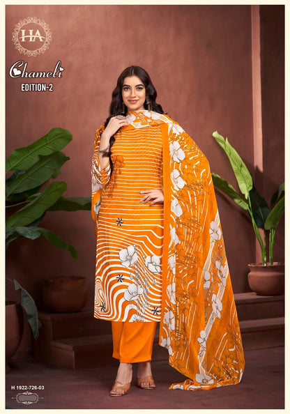 Chameli Edition 2 Harshit Fashion Viscose Reyon Pant Style Suits Manufacturer