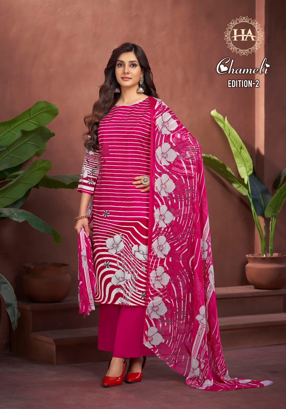 Chameli Edition 2 Harshit Fashion Viscose Reyon Pant Style Suits Manufacturer