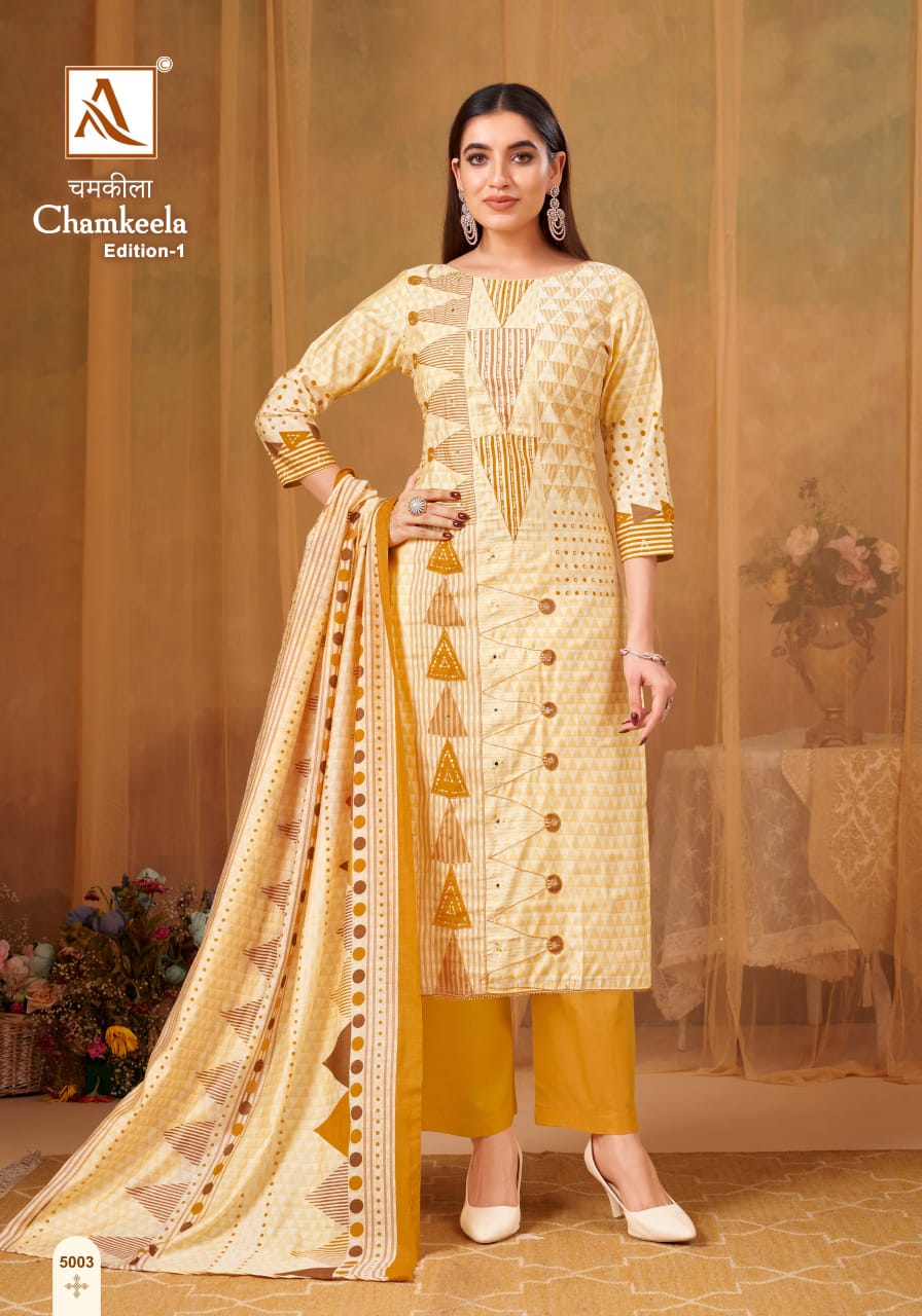 Chamkeela Edition 1 Alok Viscose Modal Pant Style Suits Wholesale Price
