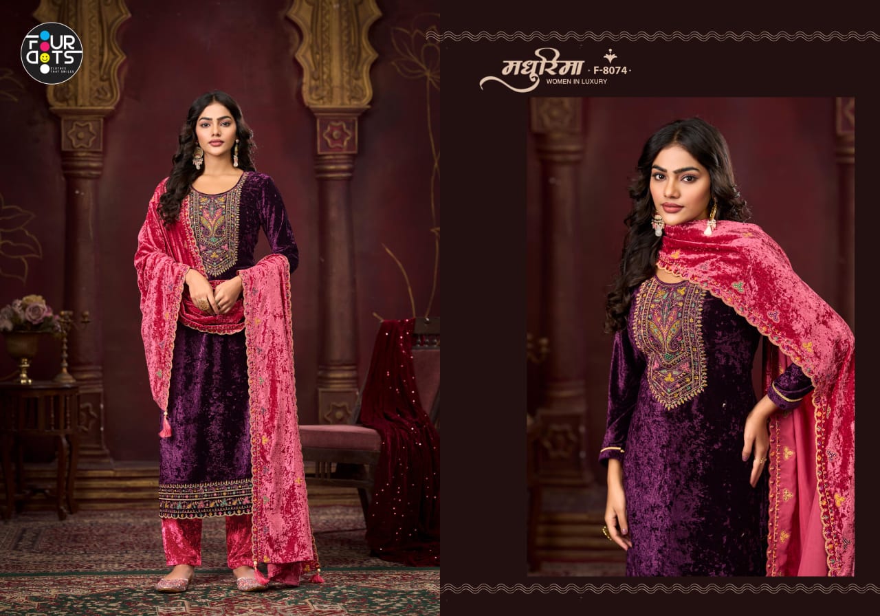 Champion Four Dots Velvet Suits Wholesaler Gujarat