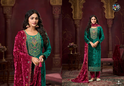 Champion Four Dots Velvet Suits Wholesaler Gujarat