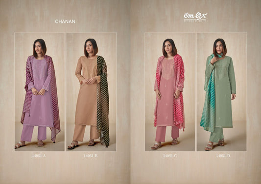 Chanan Omtex Lawn Cotton Pant Style Suits Supplier Ahmedabad