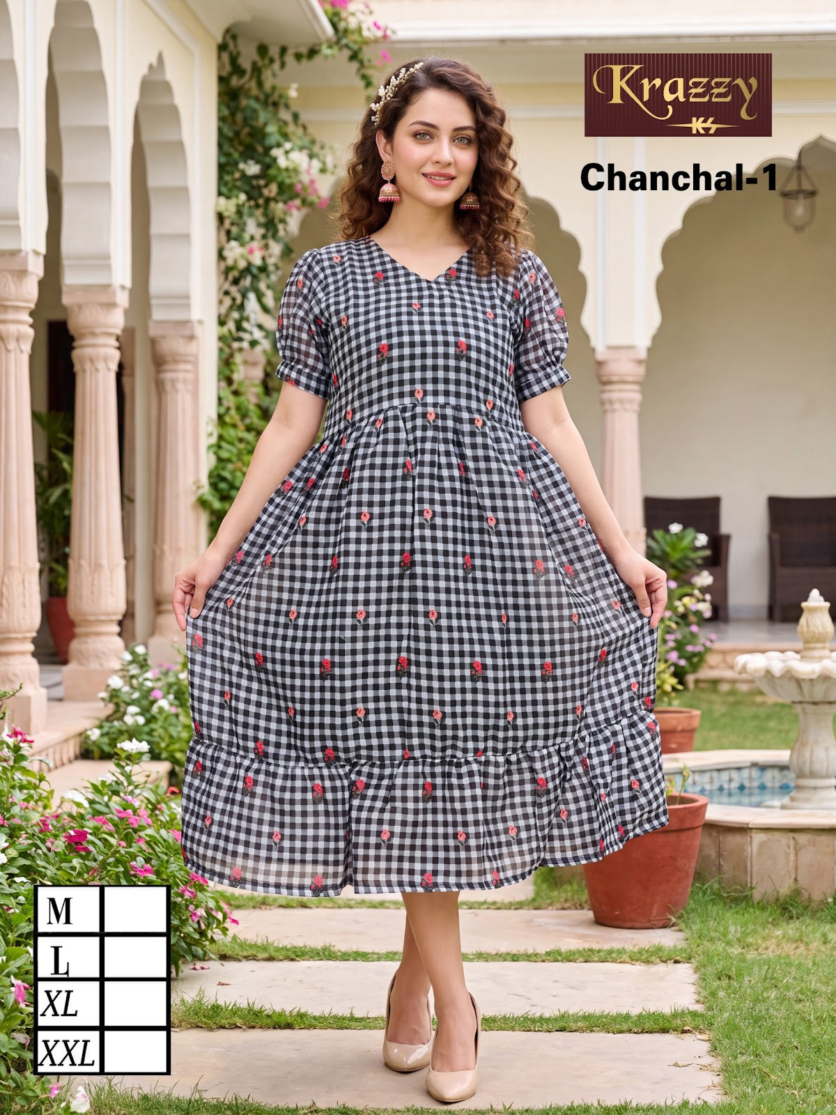 Chanchal Flair Kanha Linen Anarkali Kurtis Wholesale Rate