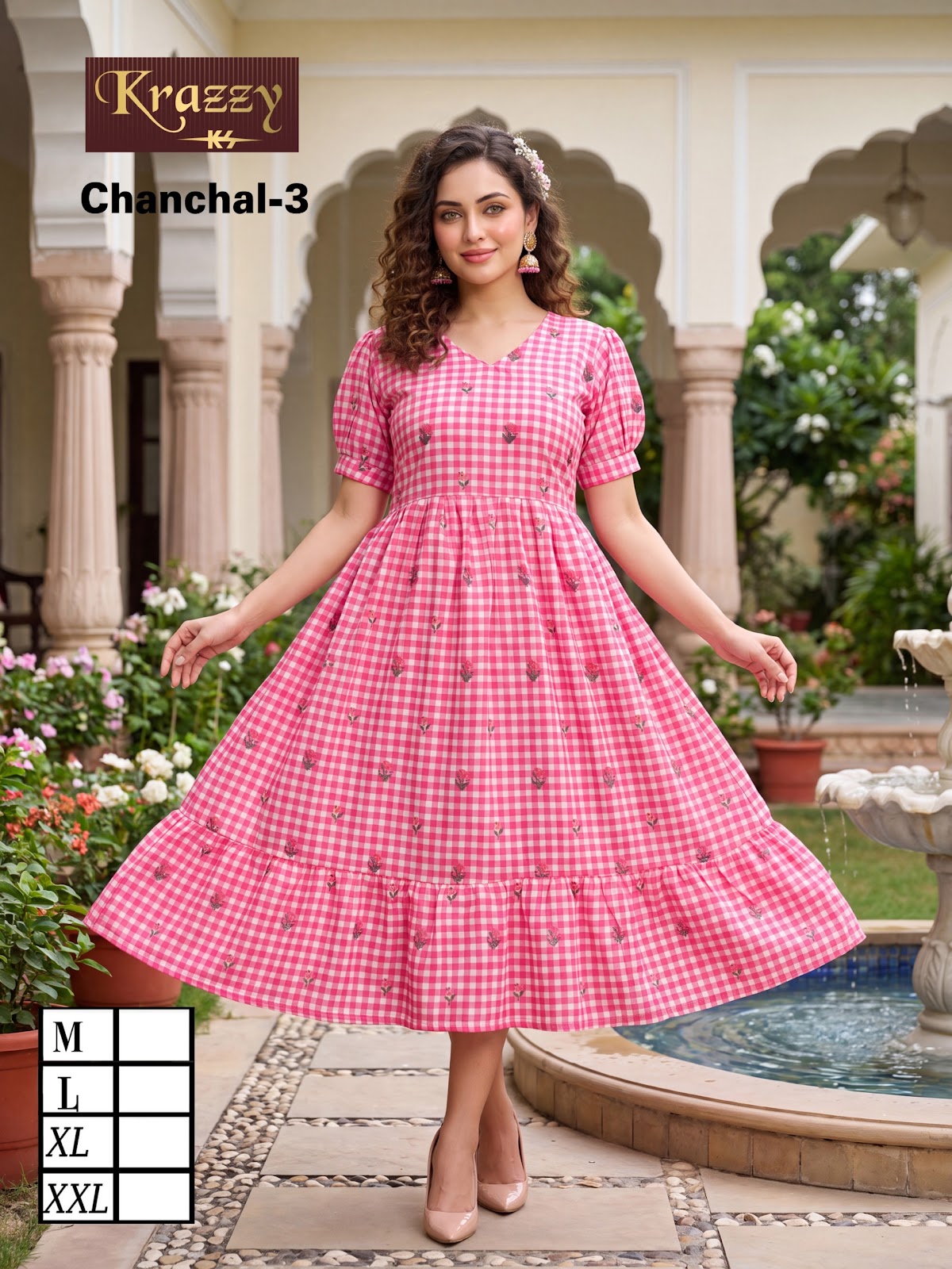 Chanchal Flair Kanha Linen Anarkali Kurtis Wholesale Rate
