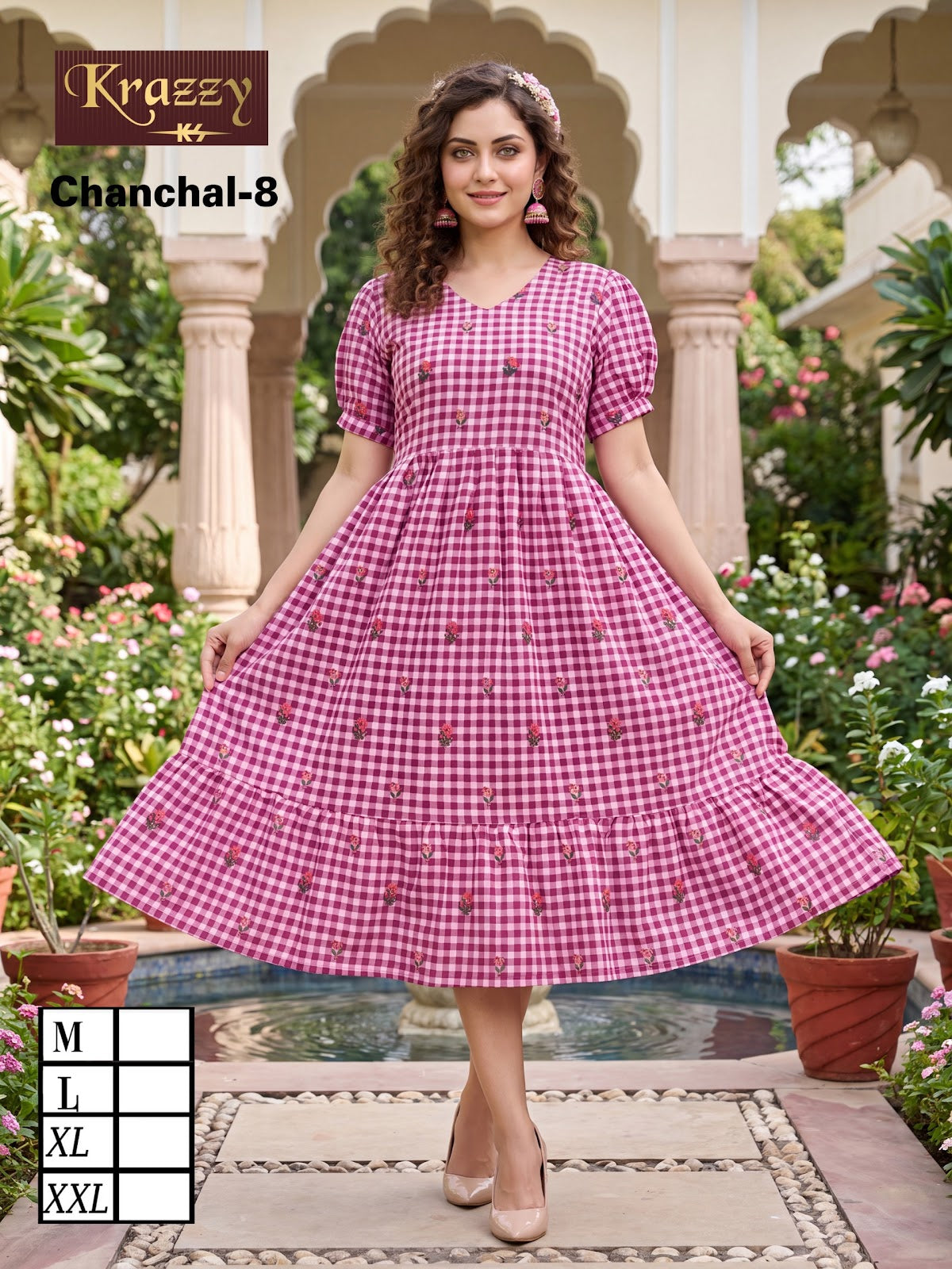 Chanchal Flair Kanha Linen Anarkali Kurtis Wholesale Rate
