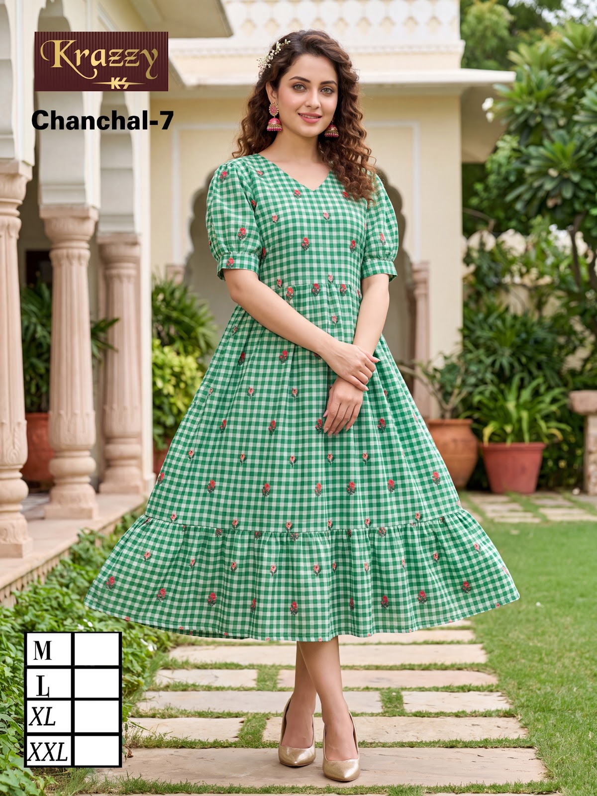 Chanchal Flair Kanha Linen Anarkali Kurtis Wholesale Rate