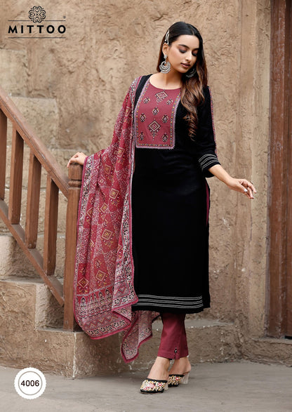 Chand Mittoo Rayon Readymade Suits Exporter India