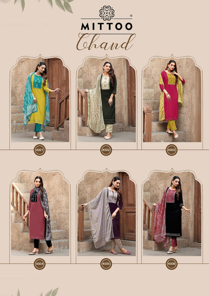 Chand Mittoo Rayon Readymade Suits Exporter India