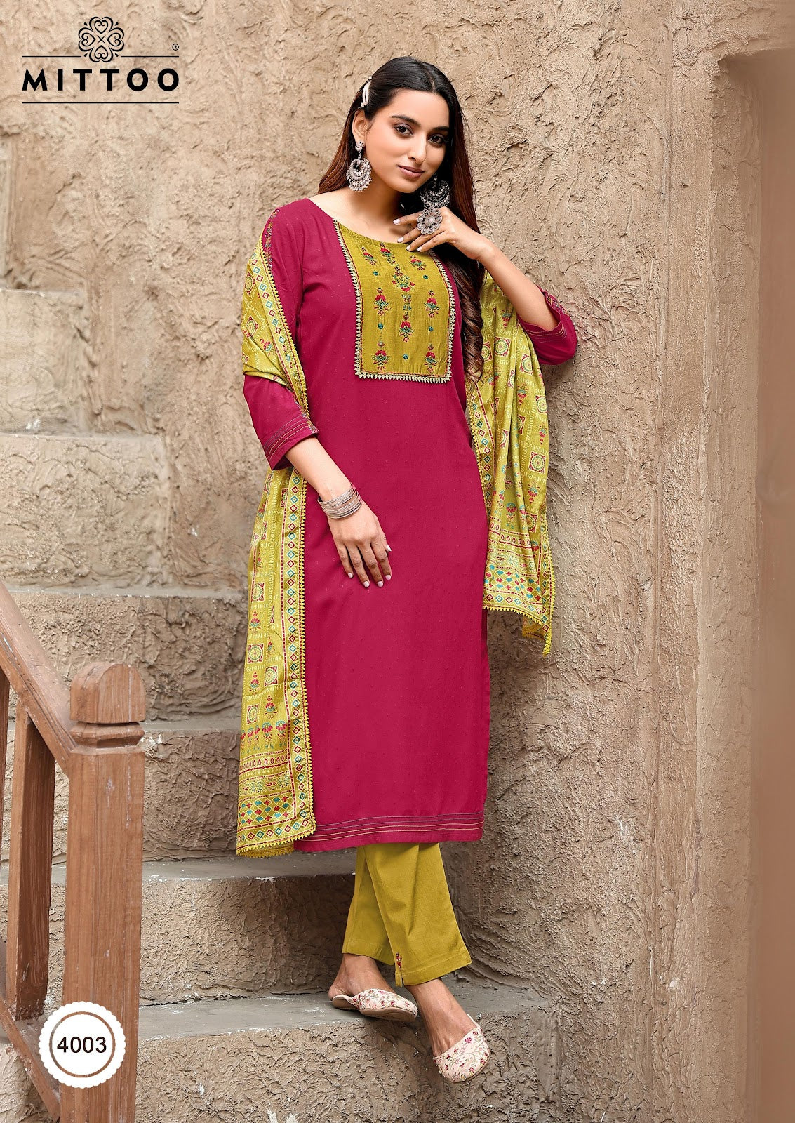 Chand Mittoo Rayon Readymade Suits Exporter India