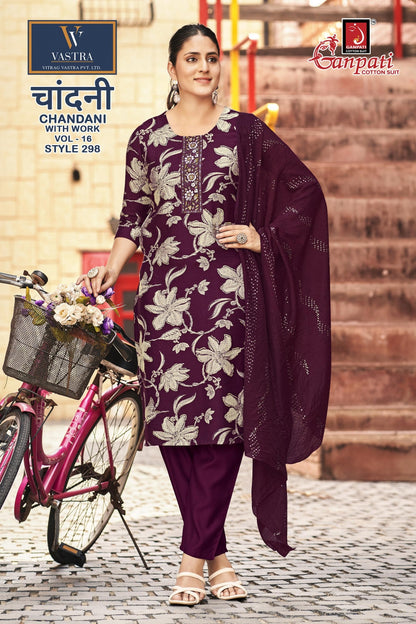 Chandani Vol 16 Ganpati Vatican Readymade Pant Style Suits Wholesaler