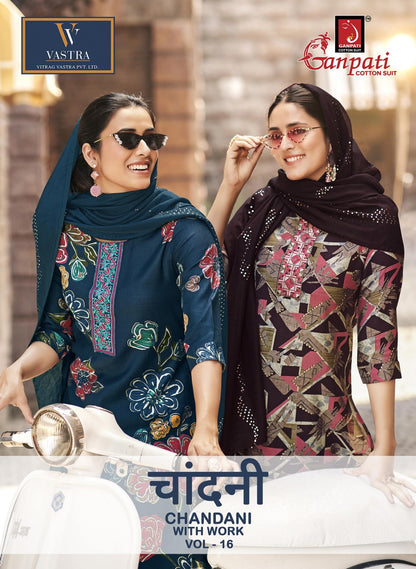 Chandani Vol 16 Ganpati Vatican Readymade Pant Style Suits Wholesaler