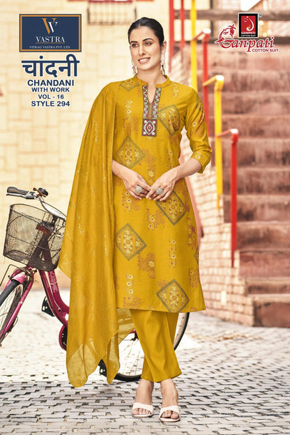 Chandani Vol 16 Ganpati Vatican Readymade Pant Style Suits Wholesaler