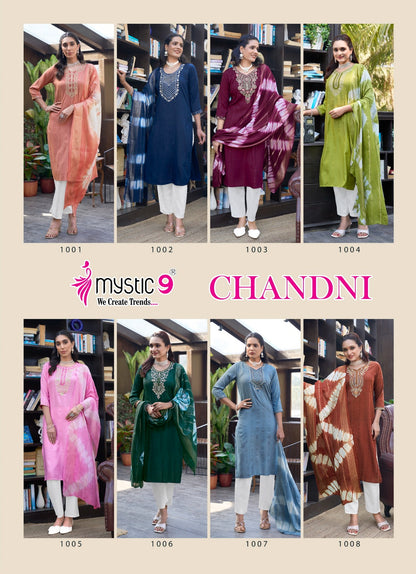 Chandani Vol 1 Mystic 9 Rayon Readymade Suits Exporter India