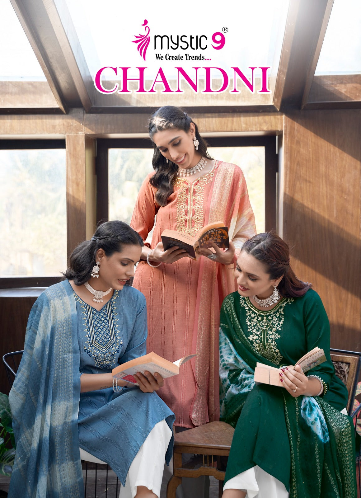 Chandani Vol 1 Mystic 9 Rayon Readymade Suits Exporter India