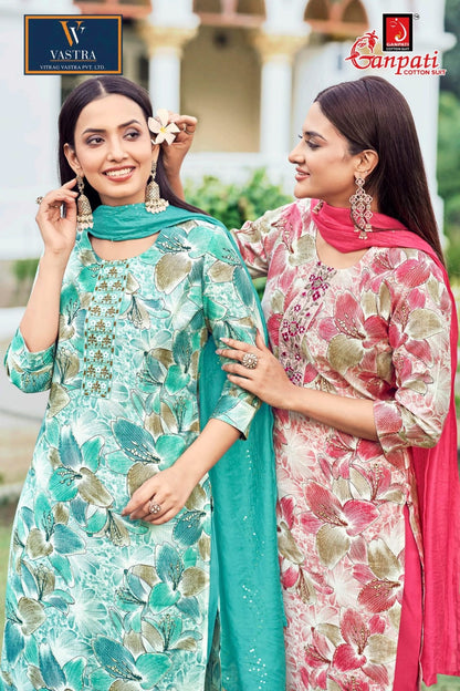 Chandani Vol 3 Vastra Ganpati Vatican Readymade Pant Style Suits Manufacturer