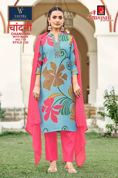 Chandani Vol 3 Vastra Ganpati Vatican Readymade Pant Style Suits Manufacturer