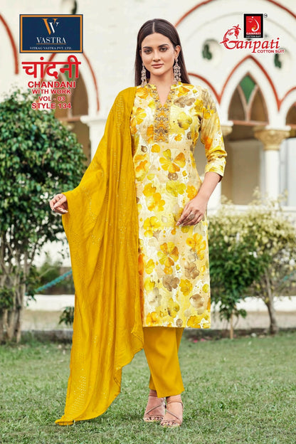 Chandani Vol 3 Vastra Ganpati Vatican Readymade Pant Style Suits Manufacturer