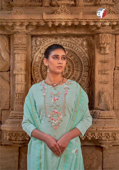 Chandani Vol 4 Af Readymade Cotton Pant Suits Manufacturer India