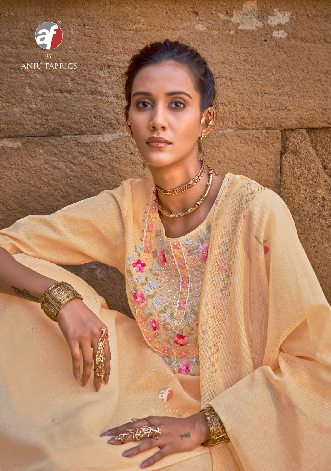 Chandani Vol 4 Af Readymade Cotton Pant Suits Manufacturer India