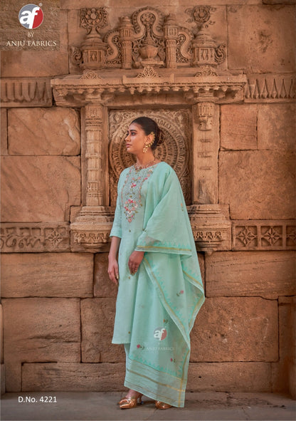 Chandani Vol 4 Af Readymade Cotton Pant Suits Manufacturer India