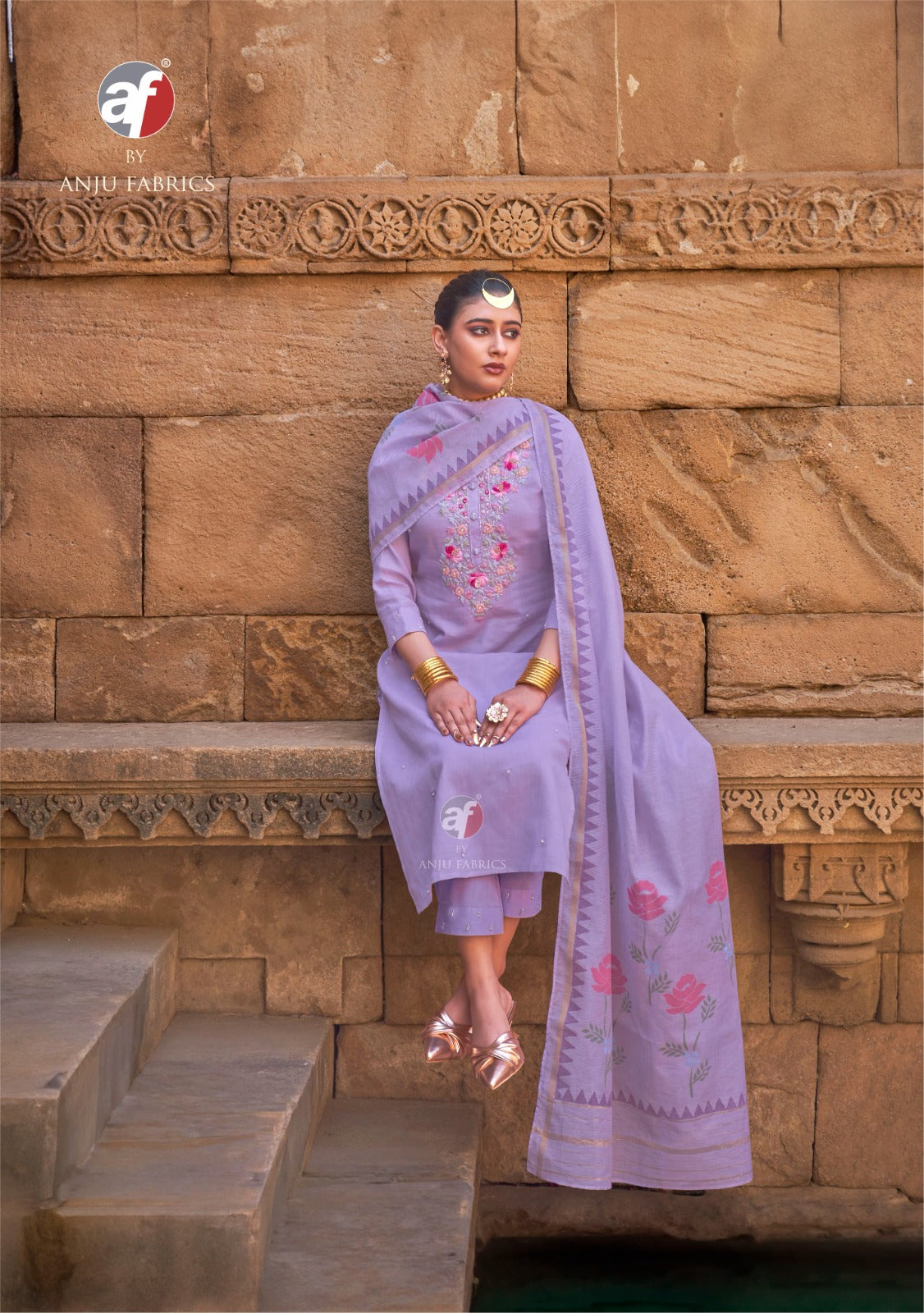 Chandani Vol 4 Af Readymade Cotton Pant Suits Manufacturer India