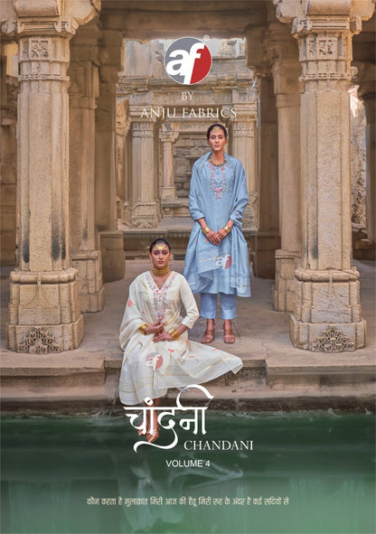 Chandani Vol 4 Af Readymade Cotton Pant Suits Manufacturer India