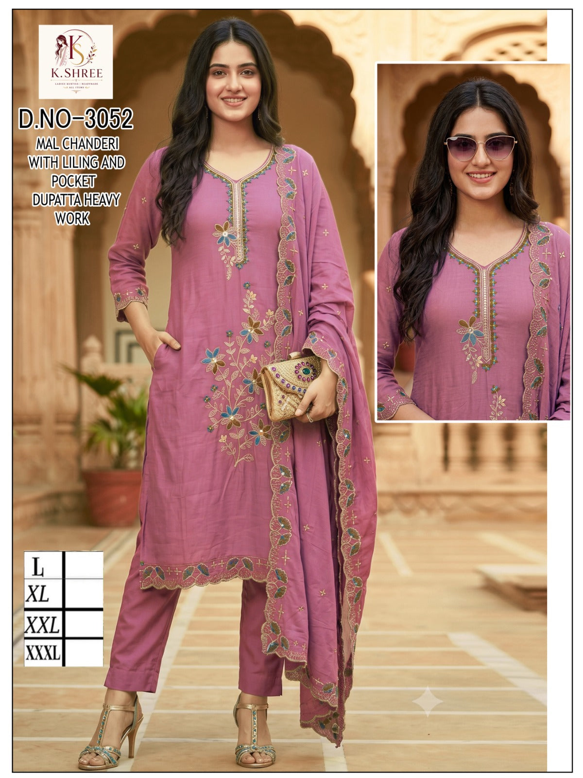 Chanderi 0710 K Shree Mal Readymade Pant Style Suits Wholesale Rate