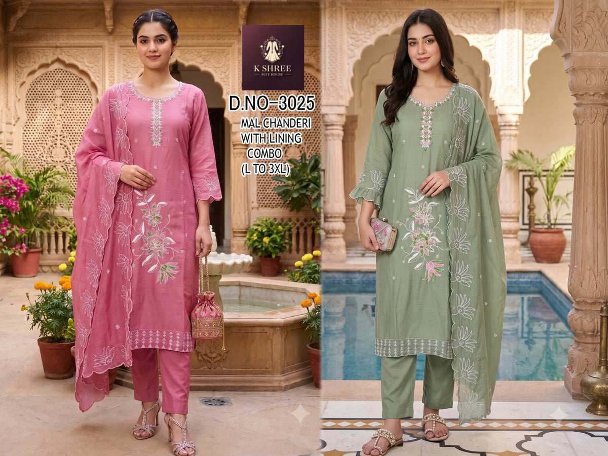 Chanderi 0710 K Shree Mal Readymade Pant Style Suits Wholesale Rate