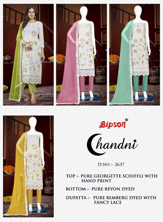 Chandni 2637 Bipson Prints Georgette Pant Style Suits Supplier Ahmedabad