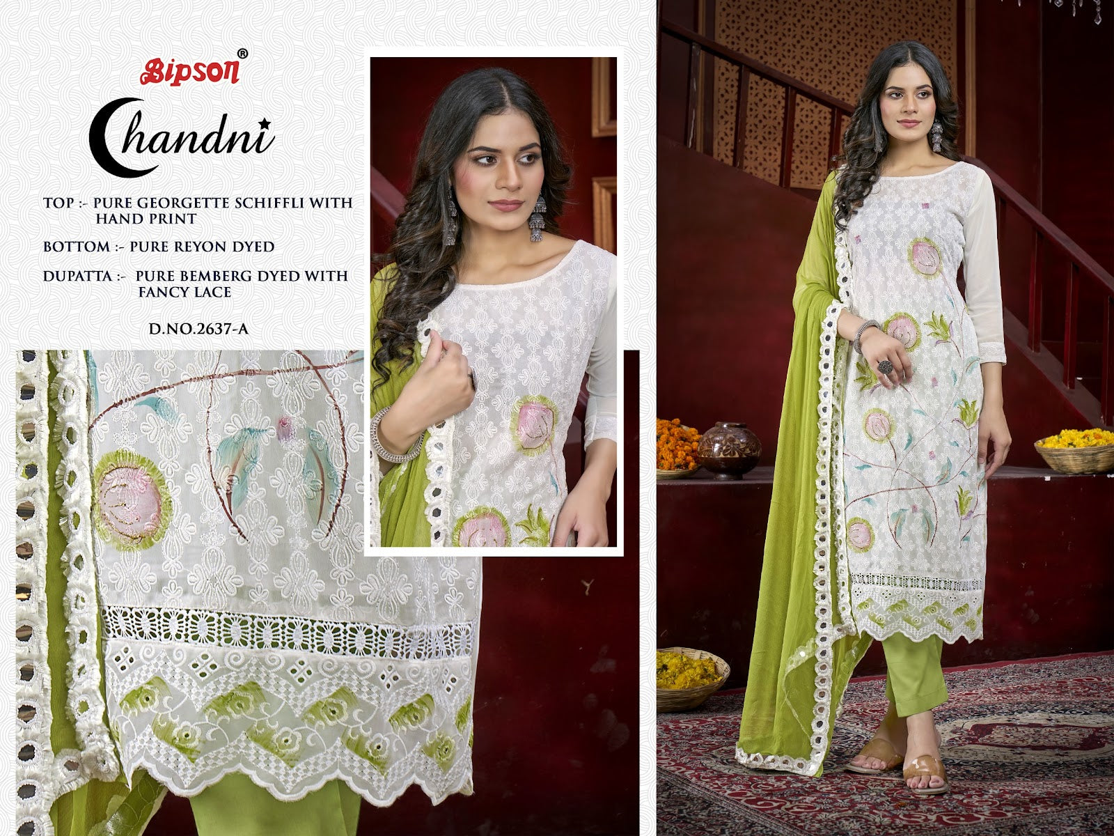 Chandni 2637 Bipson Prints Georgette Pant Style Suits Supplier Ahmedabad