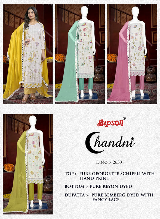 Chandni 2639 Bipson Prints Georgette Pant Style Suits Wholesale Rate