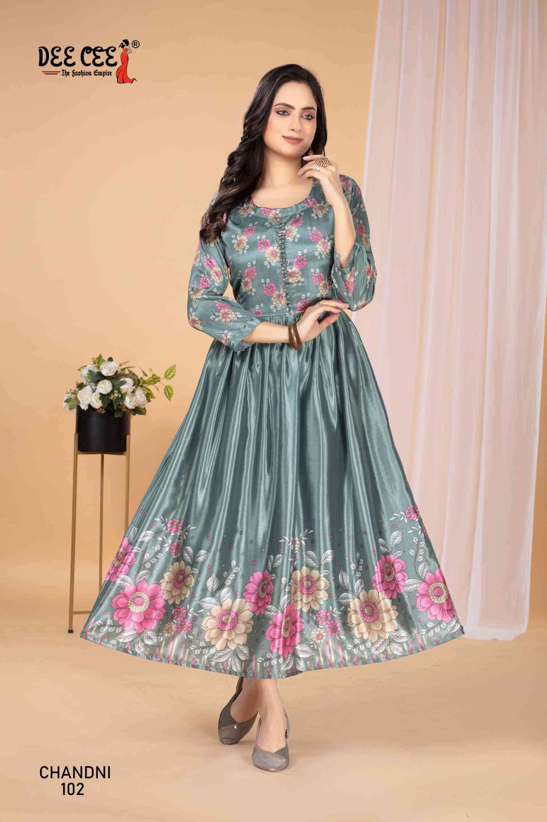 Chandni Deecee Silk Anarkali Kurtis Supplier