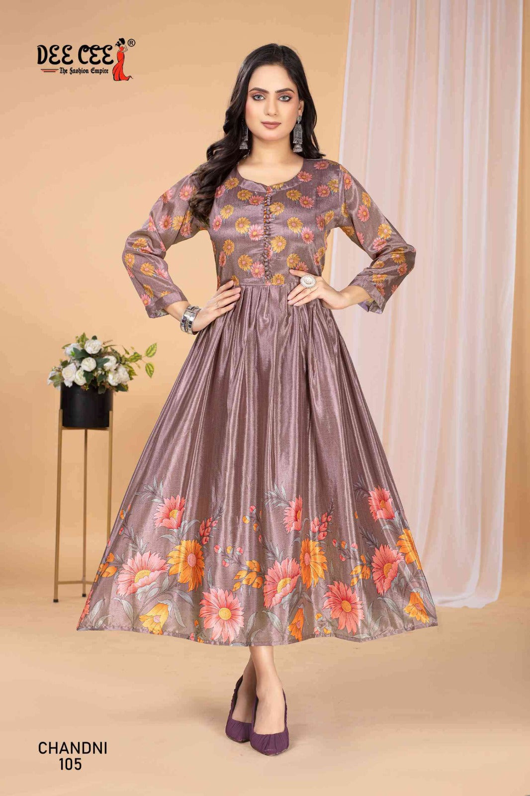 Chandni Deecee Silk Anarkali Kurtis Supplier