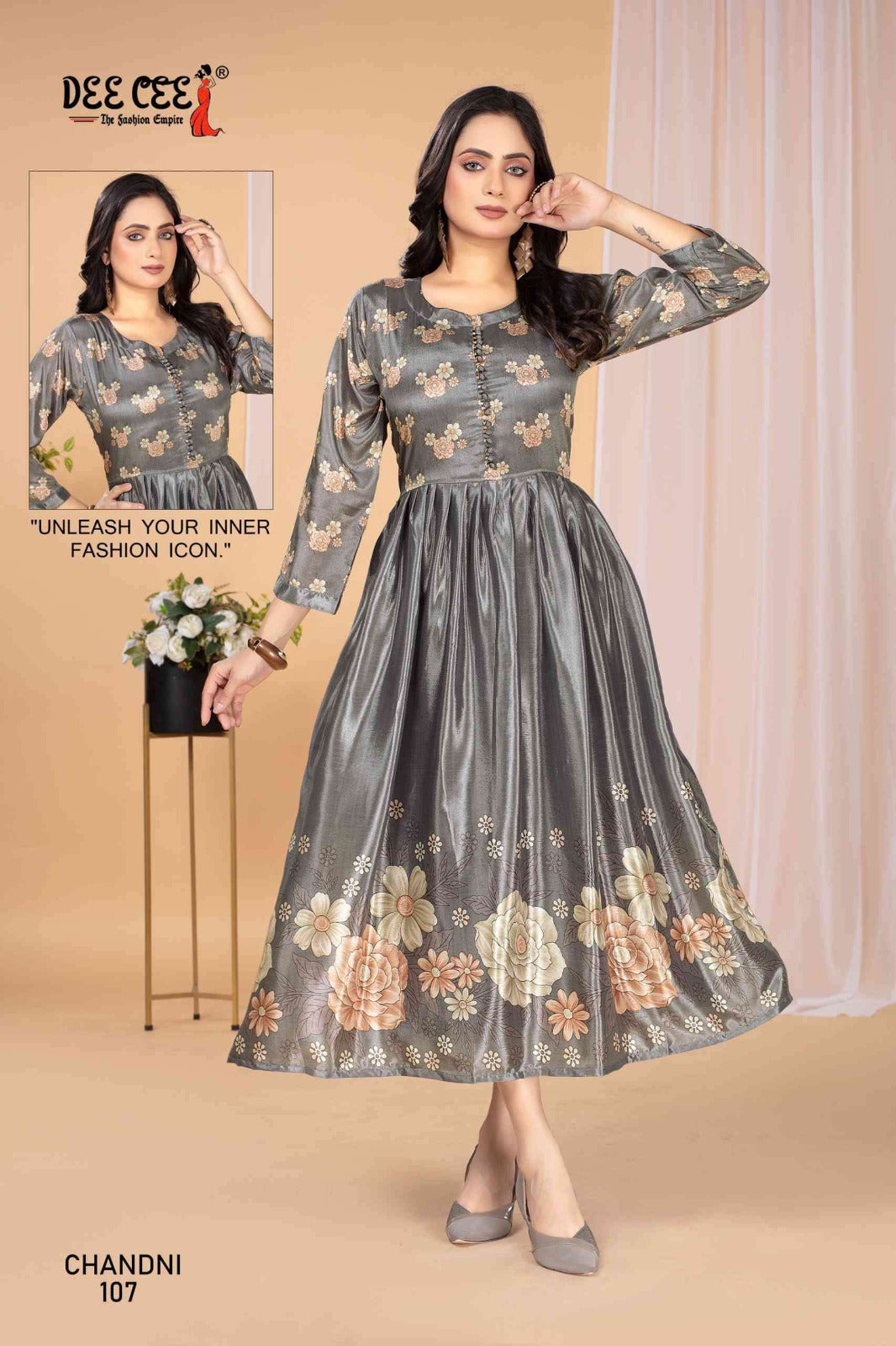 Chandni Deecee Silk Anarkali Kurtis Supplier