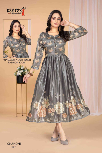 Chandni Deecee Silk Anarkali Kurtis Supplier