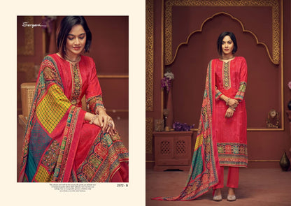 Chandni Vol 2 Sargam Prints Pure Bemberg Muslin Pant Style Suits Wholesale Price