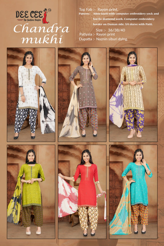 Chandramukhi Deecee Rayon Readymade Salwar Suits Wholesaler