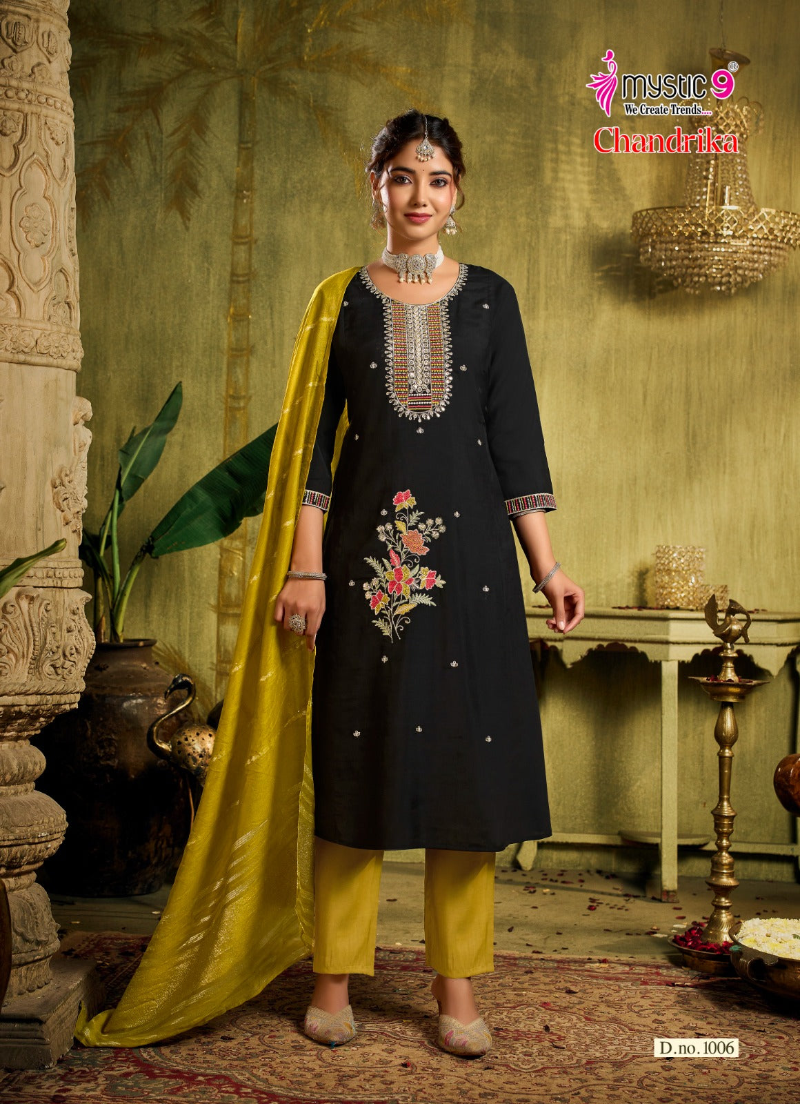 Chandrika Vol 1 Mystic 9 Roman Silk Readymade Anarkali Suits Wholesale Price
