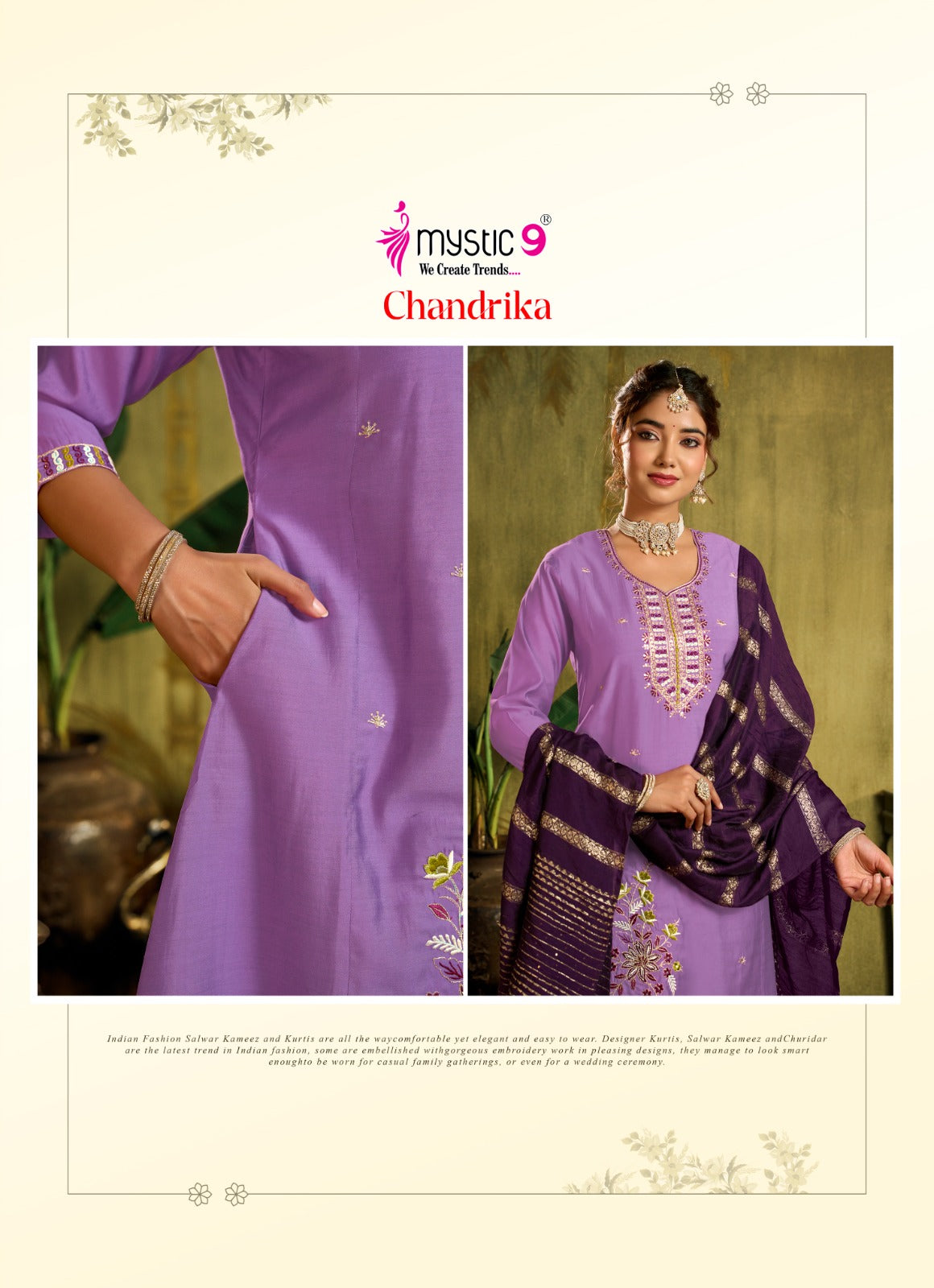 Chandrika Vol 1 Mystic 9 Roman Silk Readymade Anarkali Suits Wholesale Price