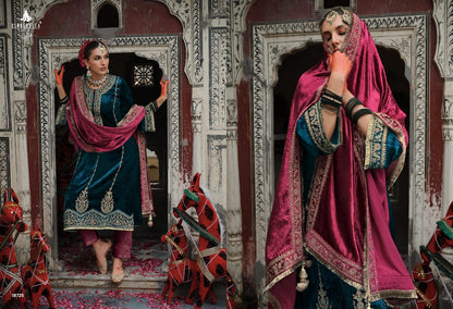 Chandrima Cinderella Velvet Suits Wholesaler Gujarat