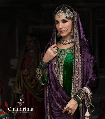 Chandrima Cinderella Velvet Suits Wholesaler Gujarat