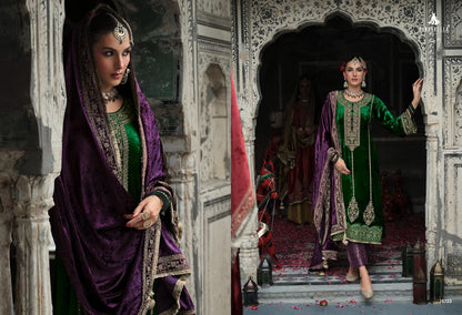 Chandrima Cinderella Velvet Suits Wholesaler Gujarat