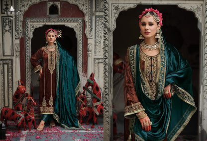 Chandrima Cinderella Velvet Suits Wholesaler Gujarat