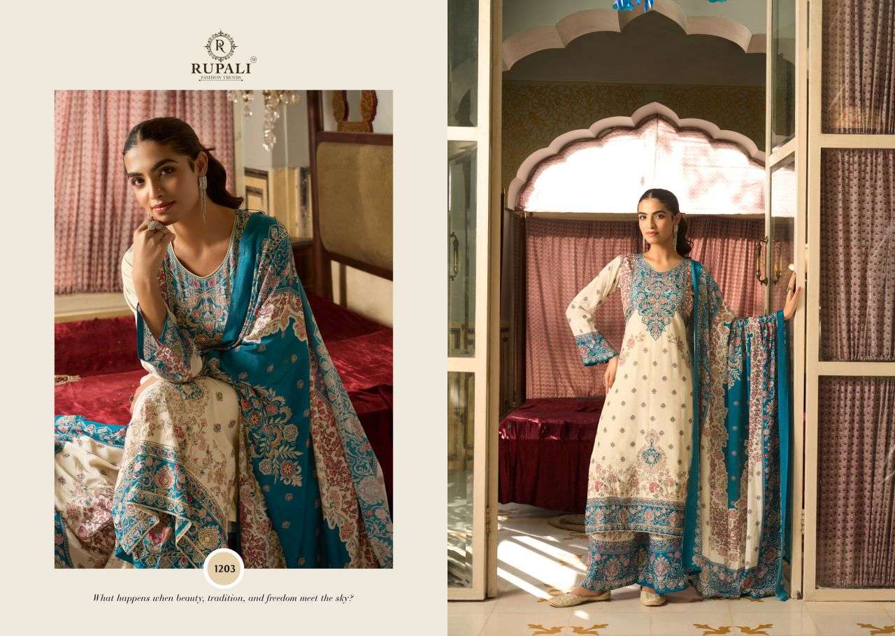 Char Chaand Rupali Viscose Muslin Pant Style Suits Wholesale Price