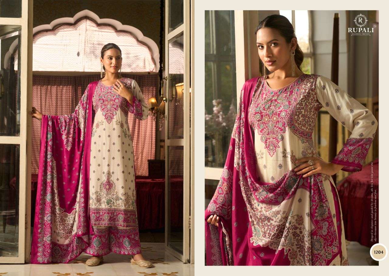 Char Chaand Rupali Viscose Muslin Pant Style Suits Wholesale Price