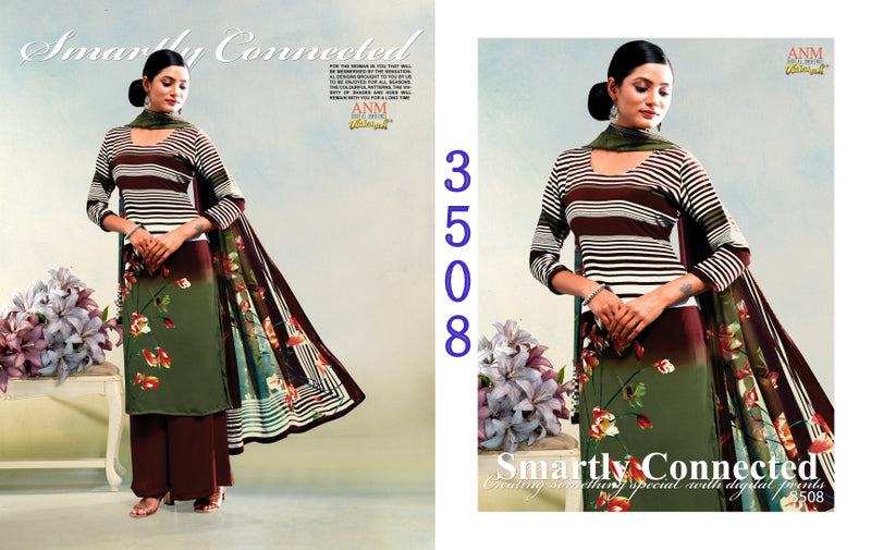 Charismatic Vol 3500 Vaishali Fashions Crape Pant Style Suits Wholesaler Gujarat