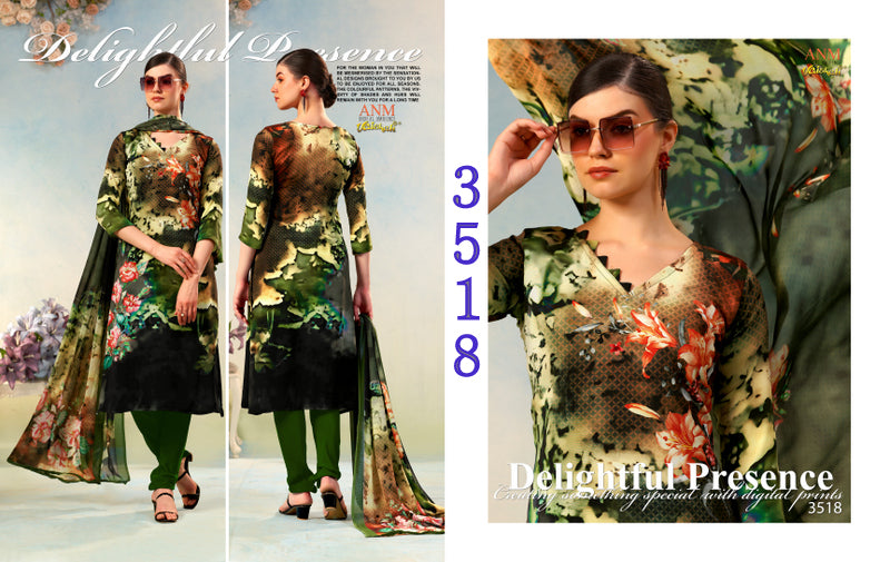 Charismatic Vol 3500 Vaishali Fashions Crape Pant Style Suits Wholesaler Gujarat