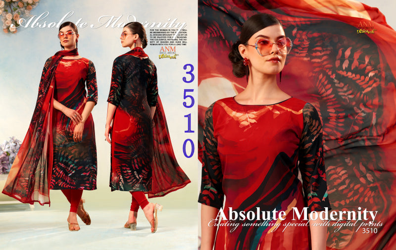 Charismatic Vol 3500 Vaishali Fashions Crape Pant Style Suits Wholesaler Gujarat