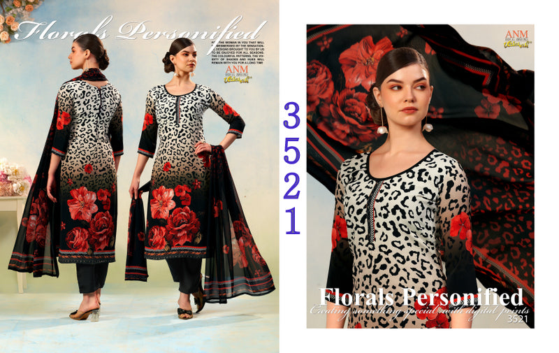Charismatic Vol 3500 Vaishali Fashions Crape Pant Style Suits Wholesaler Gujarat