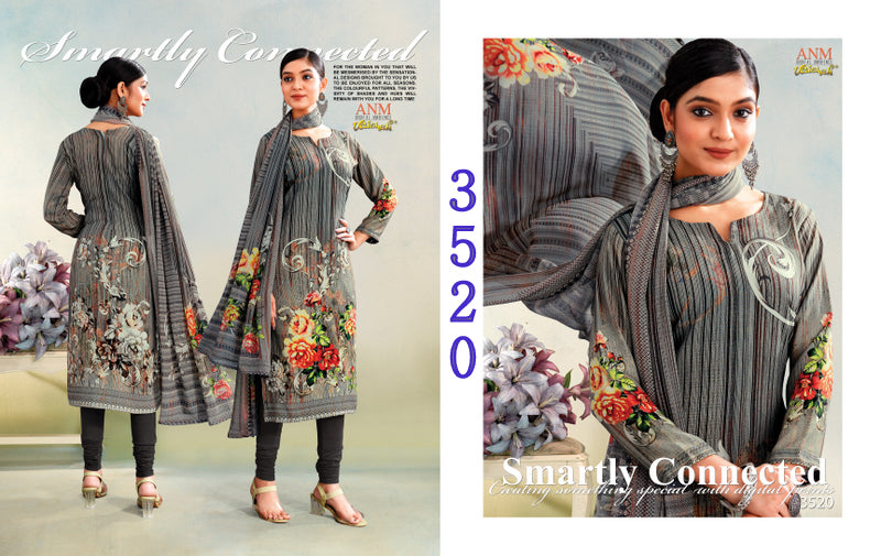 Charismatic Vol 3500 Vaishali Fashions Crape Pant Style Suits Wholesaler Gujarat